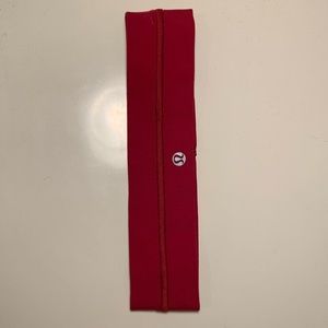 Lululemon flyaway headband (berry pink)